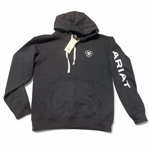 ARIAT MEN'S LOGO GRAPHIC HOODED SWEATSHIRT NWT!
